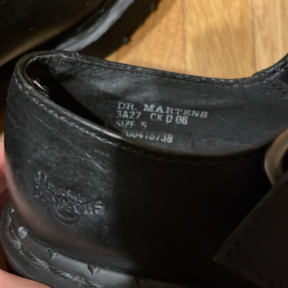 Vintage Dr. Martens Chunky Mary Jane Platforms Black 3A27  UK 5 / US 7 - Picture 5 of 8